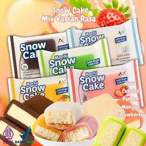 PAKET PROMO MOCHI SNOW CAKE BELI 12PCS GRATIS 3PCS MIX RASA Strawberry, Mangga, Pandan, Cokelat & Susu /  Mochi Lembut Isi Bolu / Osmanthus Cake / Snow Cake /