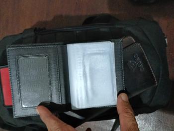 Product Review of Dompet Kartu 18 in 1 Card Holder + slot uang kulit sintetis dompet kartu kredit Hitam kulitasli pu leather minimalis dom pet wallet cowok visual from a**l 0