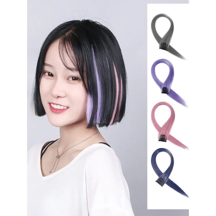 [UNI] Wig Jepit Rambut Palsu Lurus Untuk Harian / Pesta 2
