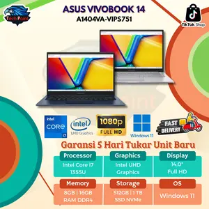 ASUS VIVOBOOK 14 A1404VA I7 1355 16GB 1TB W11+OHS 14.0FHD VIPS