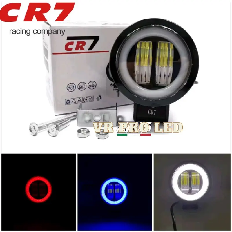 Lampu Tembak Sorot Daymaker 2 Lensa LED CWL Plus Ring Angel Eyes Cahaya 20 Watt Universal bunus breket dan Baut Bulat Waterproof Motor 1