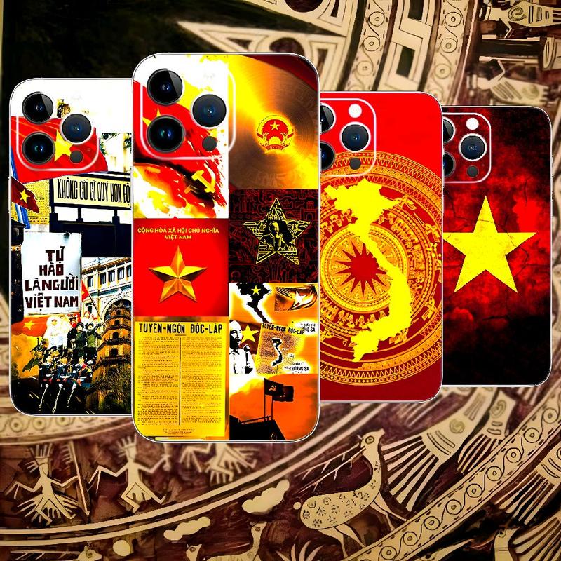 Miếng dán PPF Lá Cờ Tổ Quốc Việt Nam Full Viền dán mặt sau điện thoại iphone cờ việt nam
