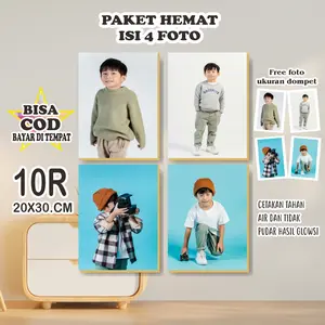 Cetak Foto 10R Murah (Isi 4 foto) walldecor Hiasan dinding hiasan kamar kado ulang tahun hadiah wisuda hiasan ruang tamu