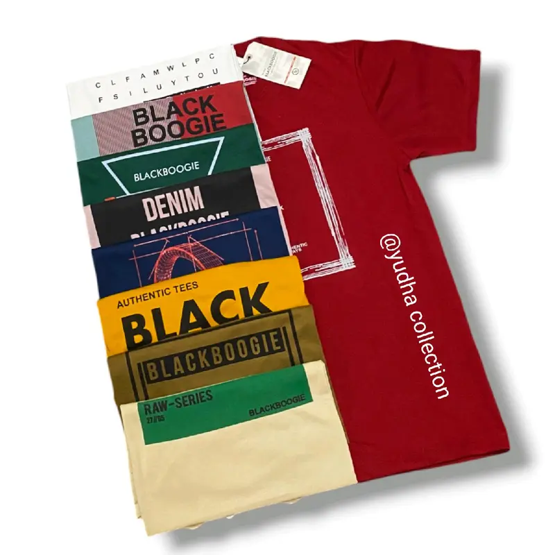 PROMO PAKET 6 PCS KAOS DISTRO SEMI KATUN 24s lembut, motif random ( bisa pilih warna dan ukuran) unisex,motif keren. 2