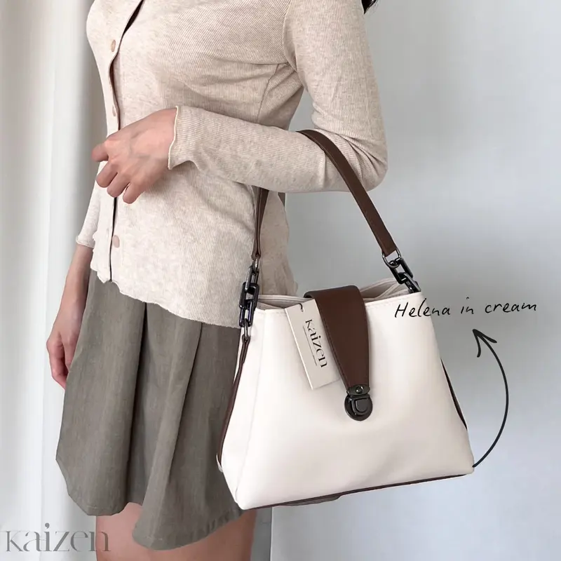 KAIZEN | Helena Handbag | Tas Tangan Wanita Korea | Tas Kulit 1