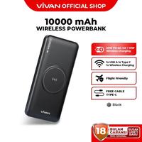 Gambar LIVE VIVAN Powerbank 10000 mAh VPB-W11 Wireless 3 Output Fast Charging 20W PD Support Semua Type Smartphone-Garansi 1 Tahun Baterai - Black dari vivanindonesia Kab. Tangerang 1 Tokopedia