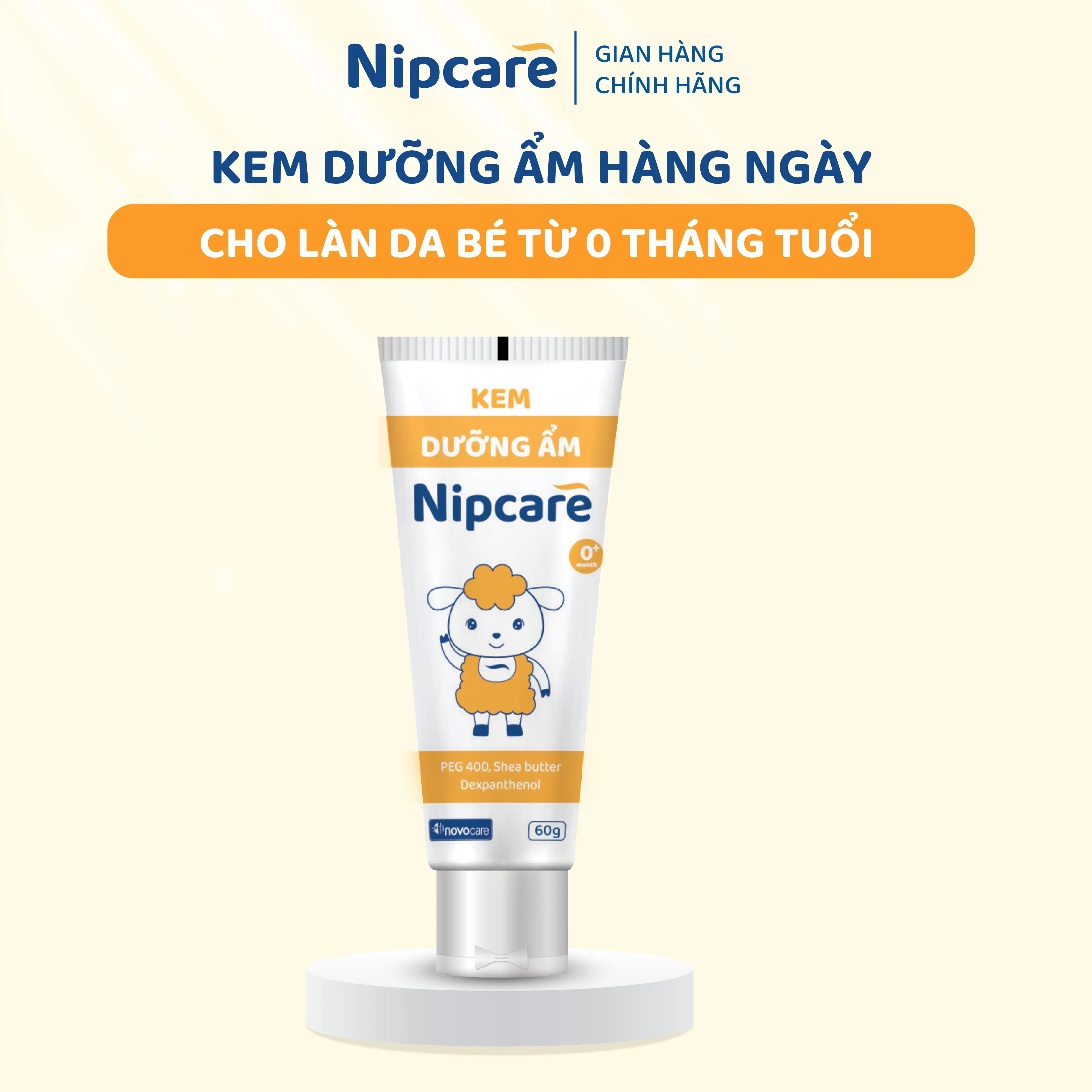 Kem dưỡng ẩm cho bé Nipcare 15g, 25g, 60g, 100g - dùng cho viêm da cơ địa, chàm sữa, khô da, ngăn ngừa kích ứng, mẩn ngứa dưỡng ẩm kem  duong am