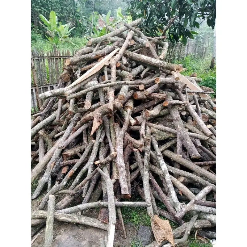 Kayu Bakar api unggun | kayu bakar bulat | perkilo smoke wood Hitam 2