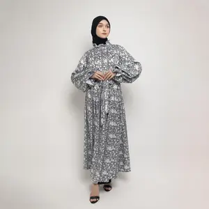 KUDUNG Dress Terusan Gamis Printed - Deira Dress