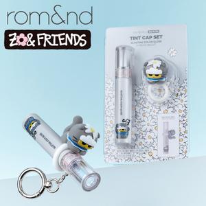 rom&nd x ZO & FRIENDS GLASTING COLOR GLOSS 01 Peony Ballet (Keyring Edition) ZOA ティントリングセット