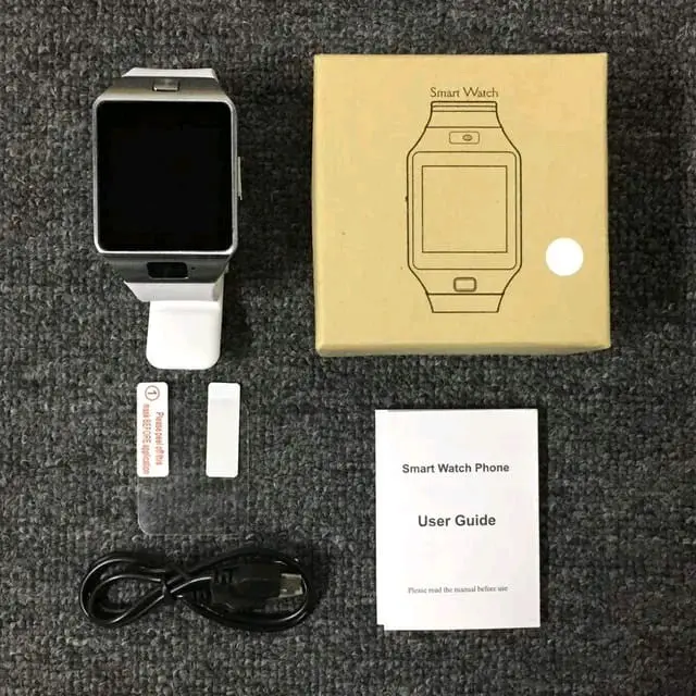 Smartwatch Dz09 Jam Tangan pintar U9 ready 3 warna pilihan Black - Brown Gold - Silver - Bluetooth  Lcd Screen 8