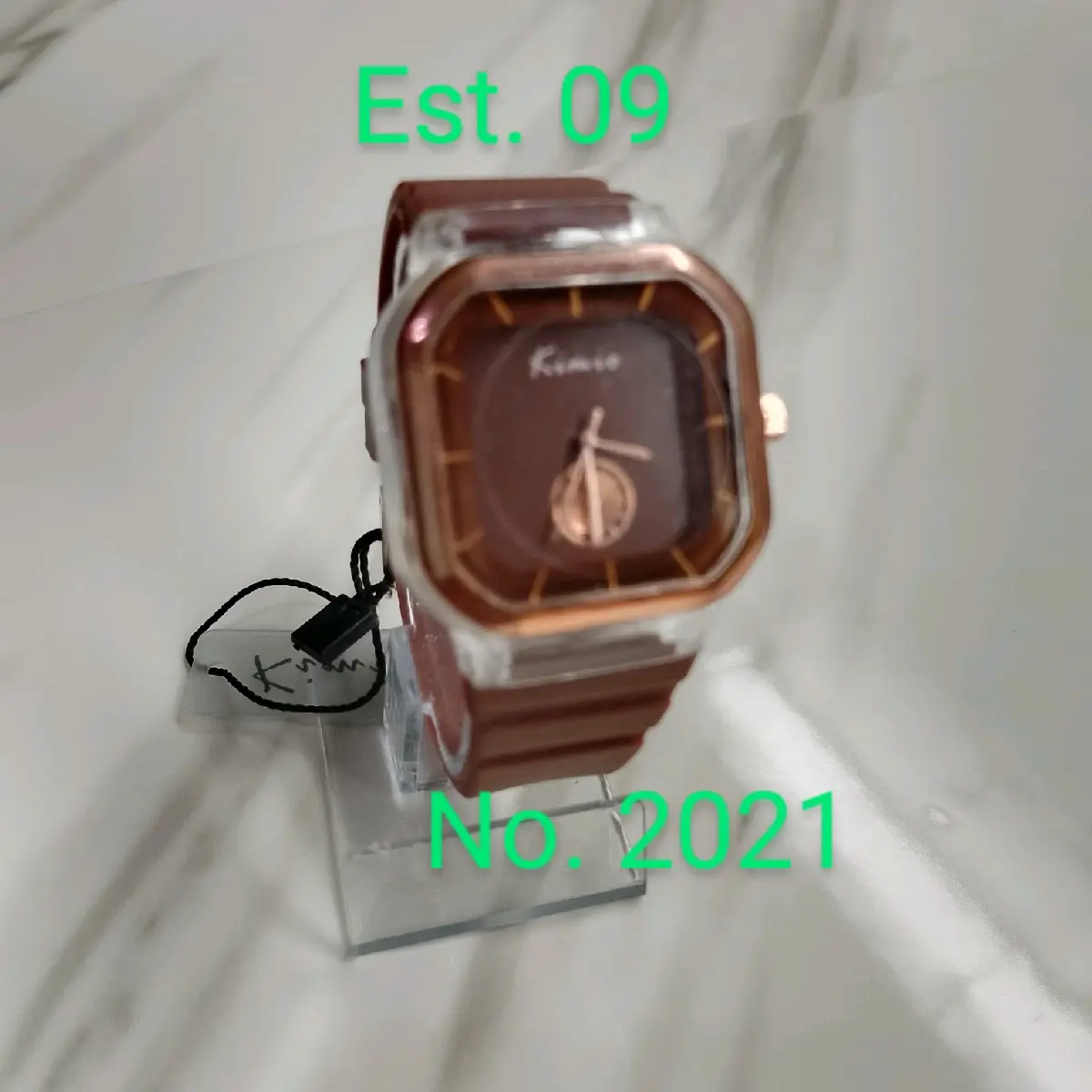 Jam tangan wanita analog baterai strap rubber