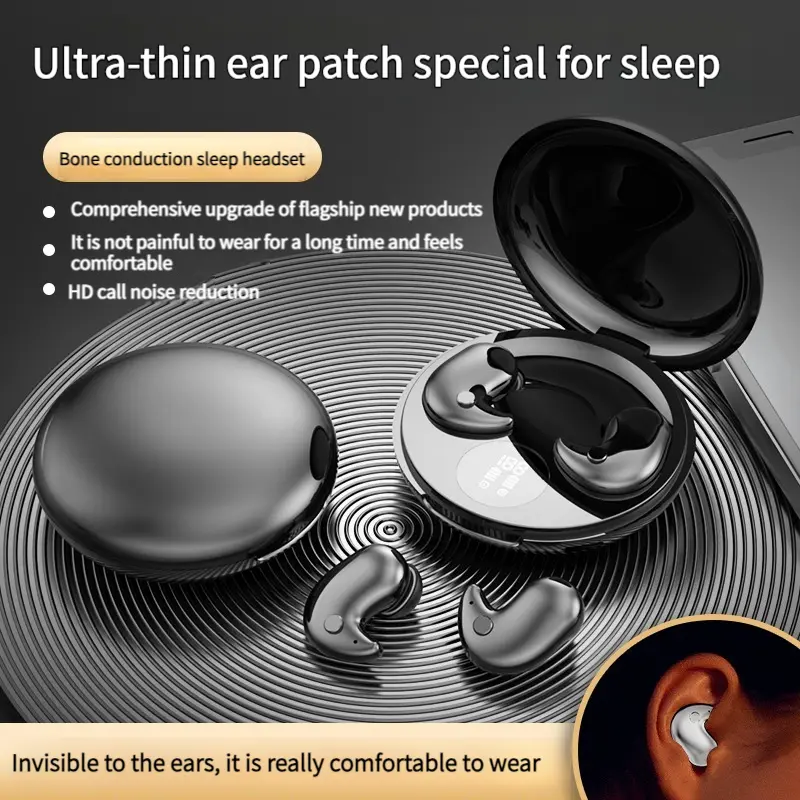 Bluetooth Earphones Sports Sleeping TWS Wireless Headphones Earbuds  with Mic In ear Mini kulit