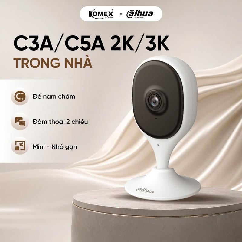 Camera wifi trong nhà DAHUA 2 phiên bản: DH-C3A 3MP và DH-C5A 5MP, Đàm thoại 2…