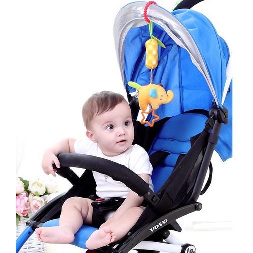 Baby Kids Rattles Toys Stroller Pram Crib Hanging Soft Plush Toys Animal Clip Bells Toys,Wind chimes baby stroller pendant newborn 0-3 years old baby toys 5