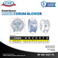 Gambar CKE Mobile Drum Fan 24 Inch 220V Kipas Angin Industri Blower Gudang Pabrik Besi Heavy Duty Speed Control Ball Bearing dari Kipas Online CKE Kota Administrasi Jakarta Barat 3 Tokopedia