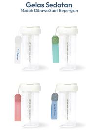Gambar Letme Bundle Set 2 Botol Minum Infused Teh Buah Transparan 350ml + Botol Infused Water 600ml dengan Sedotan dan Filter Bottles Kitchenware Silikon LM-2131+2032 - Transparant+Putih dari Letme Home Living Kab. Tangerang 5 Tokopedia