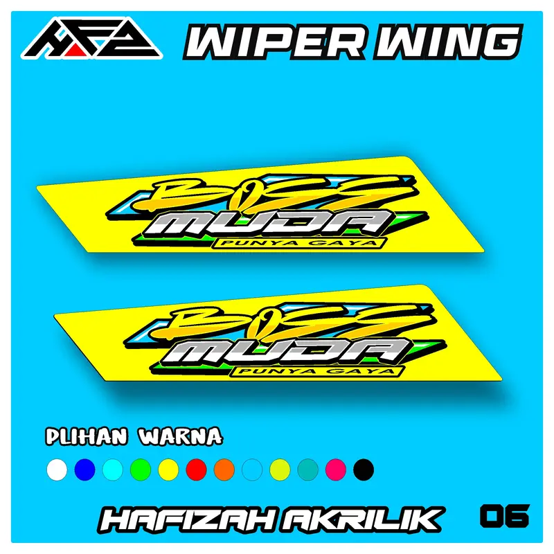 variasi wiper wing mobil pick up grandmax,l300,carry.traga,kijang,panther banyak pilihan warna kode006 1