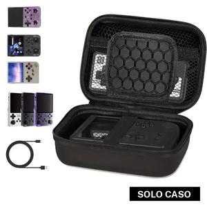 Bolsa de almacenamiento duradera para consola de juegos RG353V/RG35XX/RG353VS, organizador protector portátil para consola de juegos, bolsa de transporte elegante y portátil para entusiastas de los juegos, adecuada para viajes al aire libre y acampar