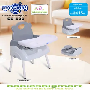 Booster Kursi Makan Bayi SPACEBABY SB 536 Balita Anak Folding Seat Chair