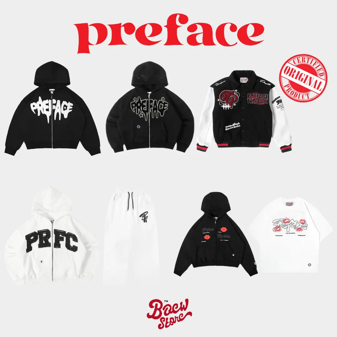 Preface Hoodie / Varsity / Jersey / Tshirt / Knitwear / Sweatpants