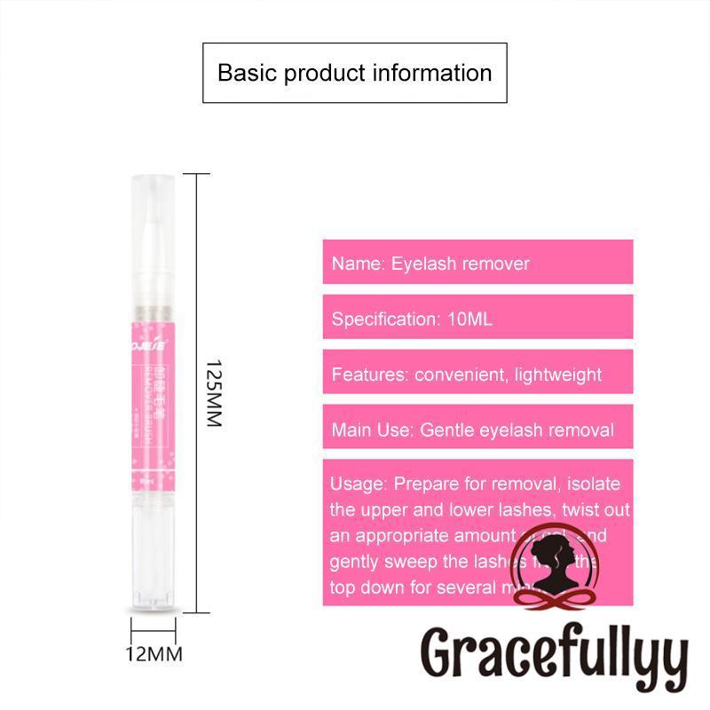 [COD]MOJEE Remover Eyelash Extension 10ml/ Eyelash Remover Brush/ Remover Brush Lem Bulu Mata/ Bulu Mata Lem Remover/ Remover Brush Lem Bulu Mata/ Pelepas Penghapus Lem Bulu Mata Ekstensi Eyelash Remover-GY 7