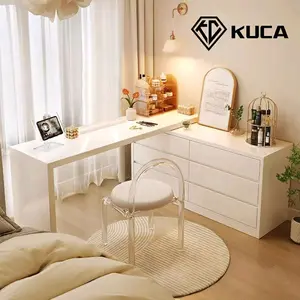 Kuca Meja Rias Putih/ Meja Rias Minimalis/ Meja Rias Lampu/ Modern Furniture
