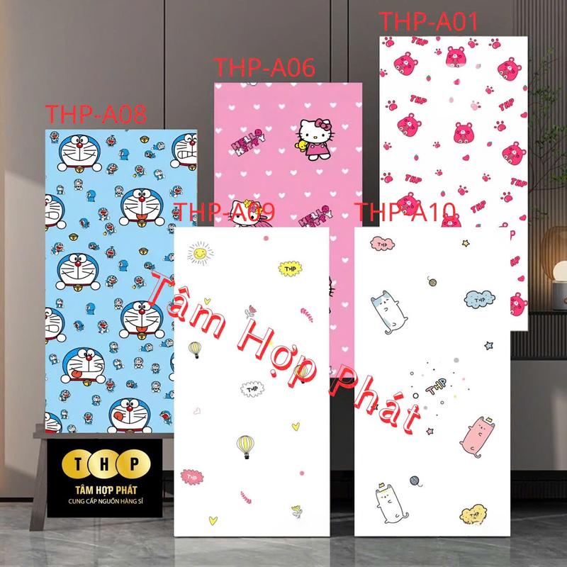 Combo 20 tấm xốp THP cao cấp phủ pvc đá bóng mẫu hoa lá cành trái cây trang trí chống ẩm phòng ngủ phòng bếp phòng tắm khách giấy dán & đồ trang trí tường Vietnam Multicoloured