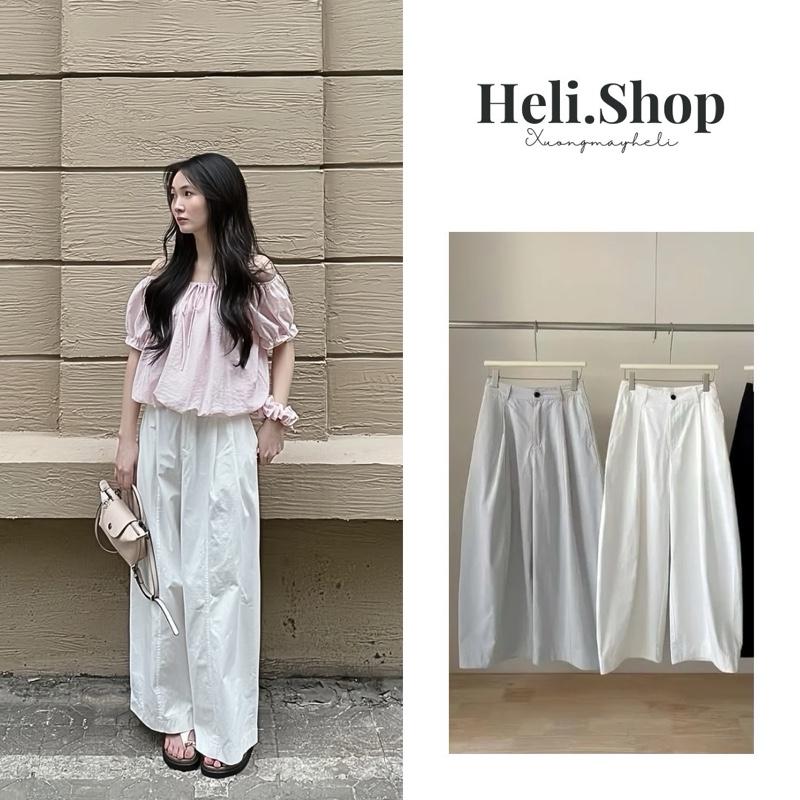 DEAL MỞ BÁN Quần Ống Rộng Cạp Chun Nửa Dáng Bom Nhẹ Teen Vải Kaki Gió Lụa Xịn L1 | SL01