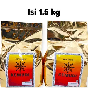 KOPI BUBUK KEMUDI 1.5 KG (produksi PT santos satu pabrik dg kapal api)