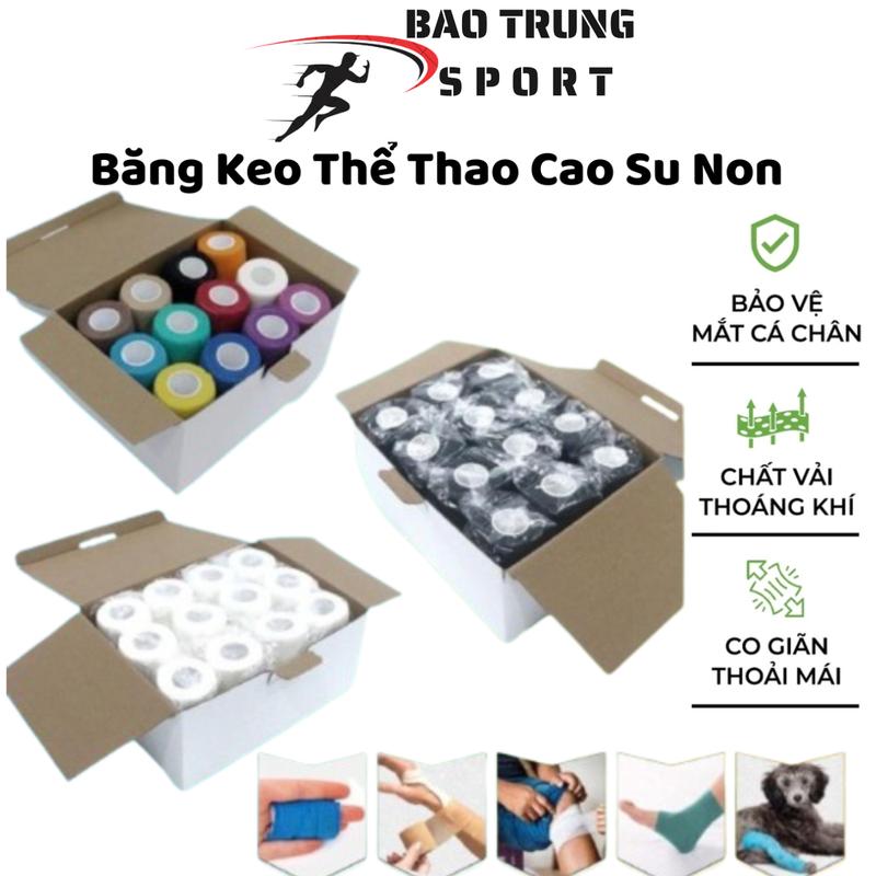 COMBO 48 BĂNG KEO THỂ THAO cao su non Băng Cuốn Cổ Chân,Cổ Tay Bóng Đá Sport Quấn Cổ Tay,Cổ Chân Loại Xịn