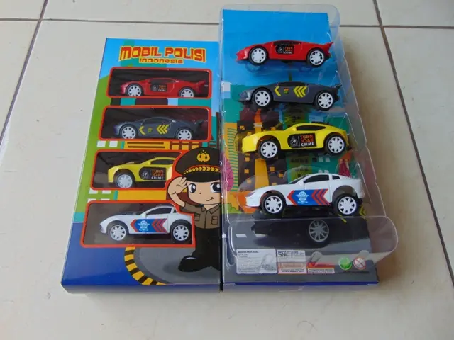 Mainan Mobil Polisi Police Indonesia Pullback 1 set isi 4pcs 4