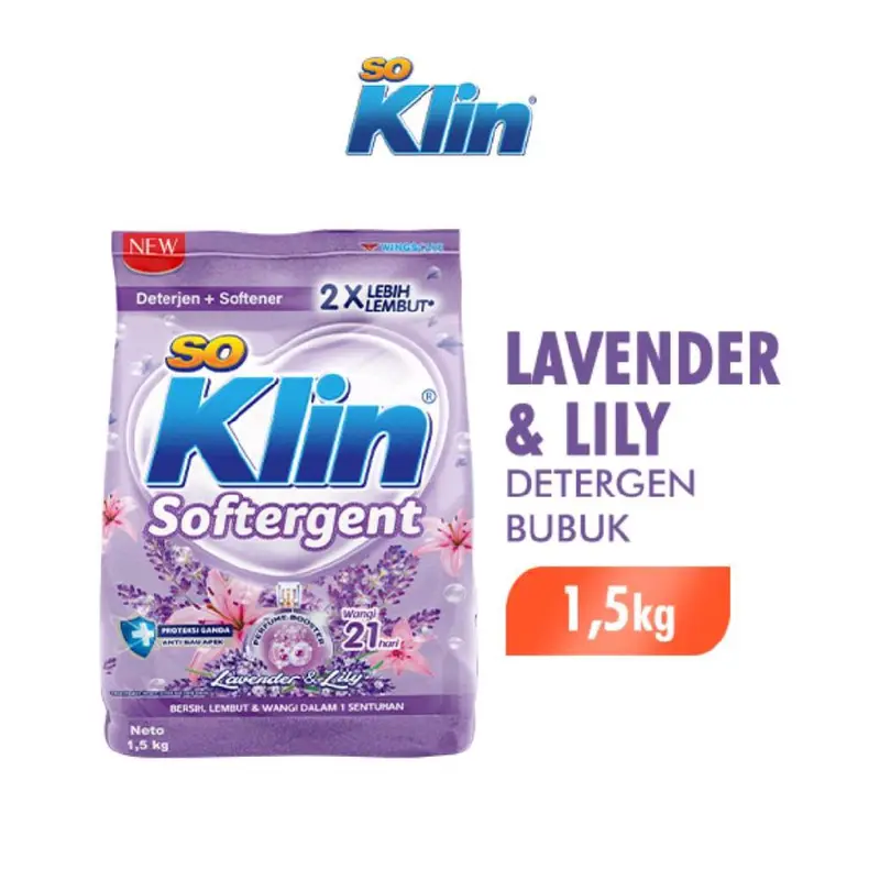 So Klin Softergen Powder Detergen 1.5kg -ini Detergen Bubuk 0