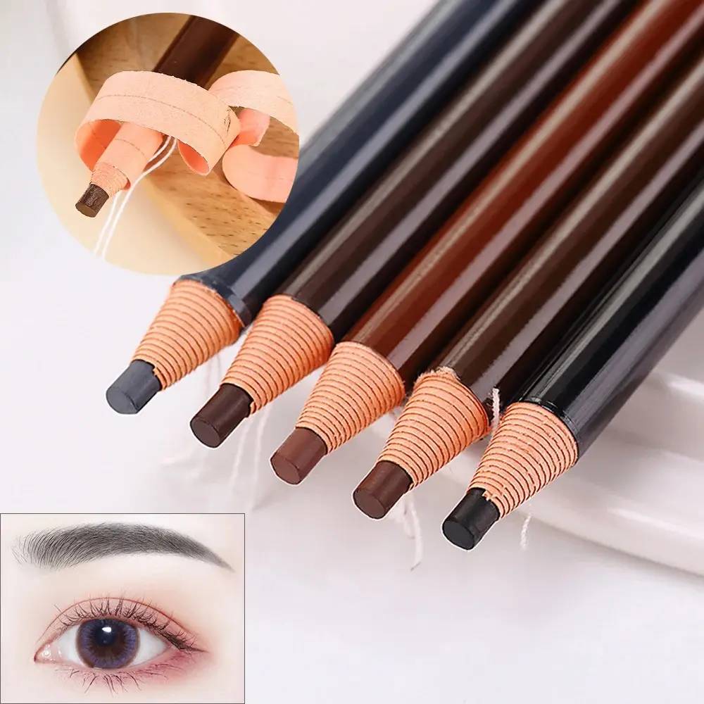 Eyebrow Pencil Waterproof Eyebrow Enhancers Long Lasting Brow Cosmetics Professional Makeup Brow Lift Feather Eyebrow Pencil