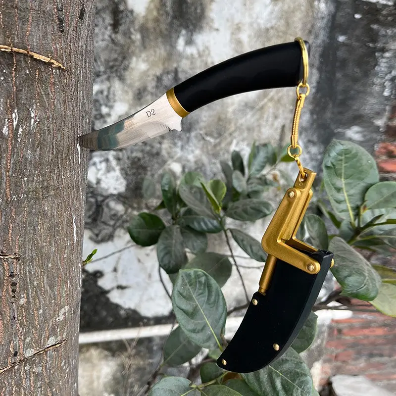Pisau Premium Dori Jepang Super Tajam Bahan D2 Cocok Untuk Pisau Daging/ Hiking dan Traveling Dengan Sarung Kekinian dan Aman 3