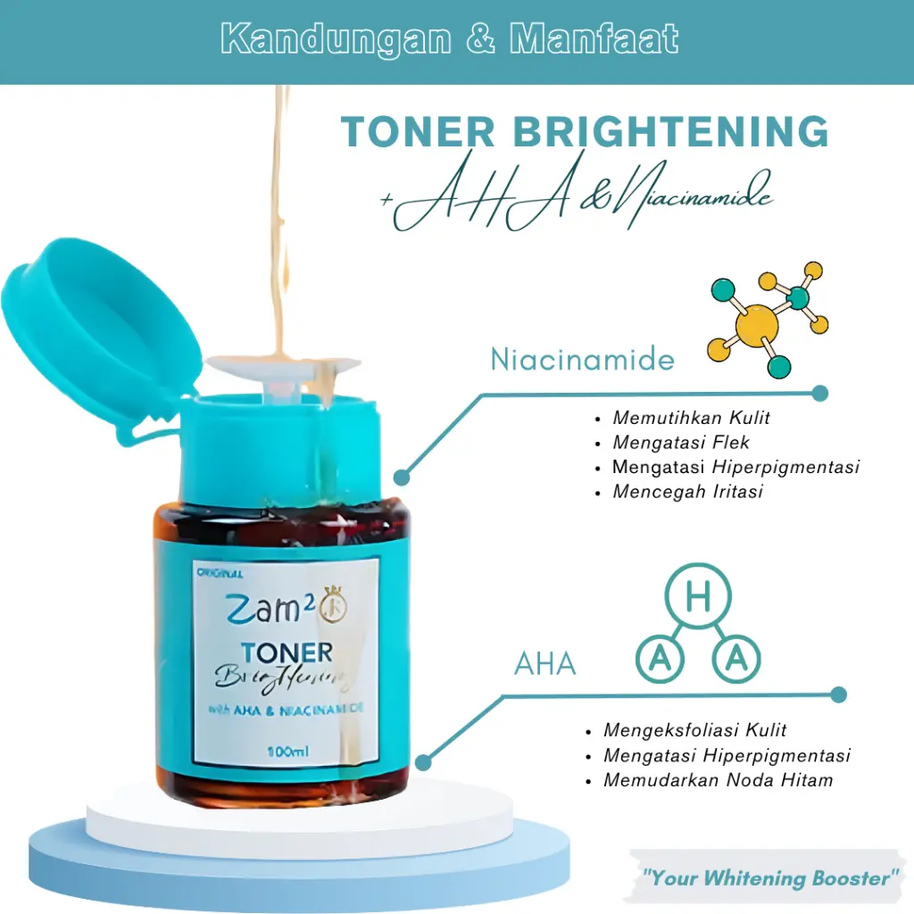 TONER BADAN ZAM-ZAM WHITENING BPOM