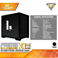 Gambar CASING PRIME GAMING X-[KM] Glass - mATX Case Tempered Glass - Hitam dari Techno Computer Bali Kota Denpasar 1 Tokopedia