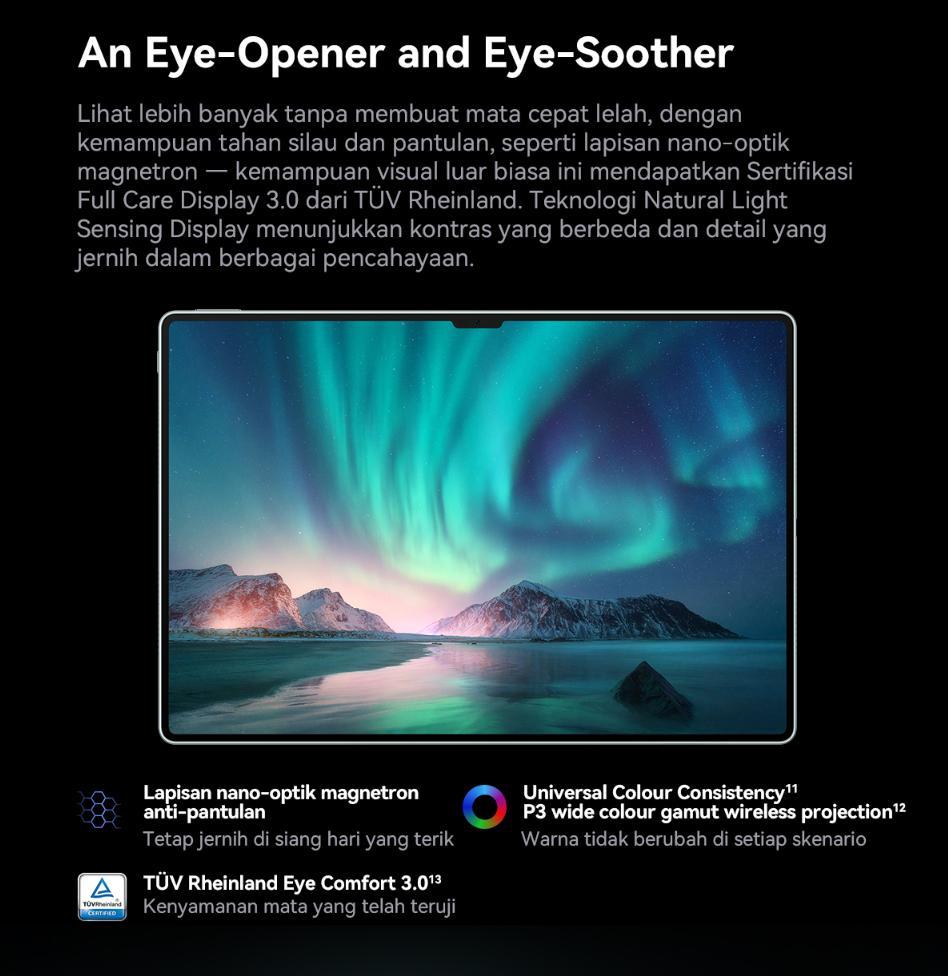 Han.Z MatePad H13 Pro 10.3" Tablet [16GB+1TB] | Pengalaman Pro Layaknya PC | 120Hz OLED Real Color FullView Display | Ultra-tipi