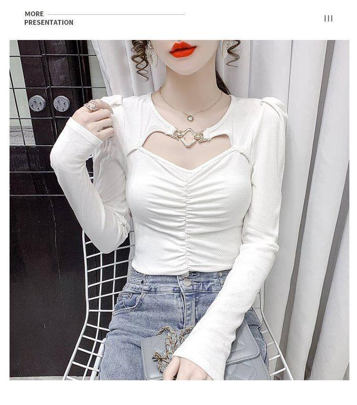 Product Introduction of Áo Cánh Cho Nữ, Phong Cách Quốc Tế, Dáng Ôm, Áo Lót, Thích Hợp Cho Mùa Xuân Và Mùa Thu, Tay Áo Dài, Thiết Kế Sang Trọng, Hở Lưng, Phong Cách Độc Đáo, Thiết Kế Đẹp, Hàng Mới Về Năm 2024 15