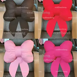 Bantal Leher Jok Mobil Pita Tali Premium Car - Katun Jepang - 25 x 32 cm - Microfiber (isi 1 bantal)