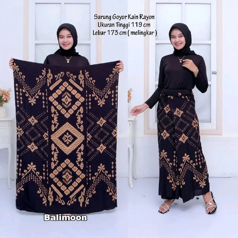 Paket 3pcs dapat 3 Sarung batik wanita sarung gloyor sarung batik santriwati bisa pilih motif/warna 6