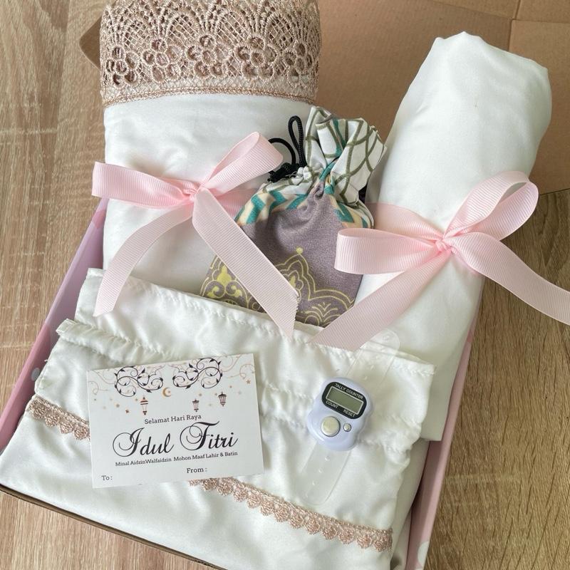 SYALUNA - Hampers Mukena Dewasa Kado Mukenah Mewah 2 in 1 Gift Box 1