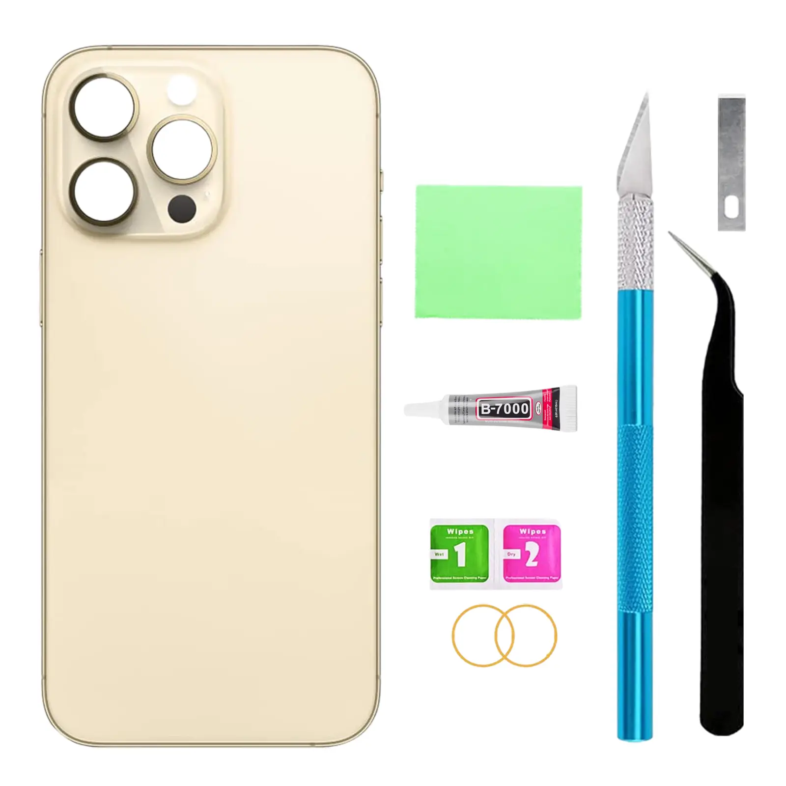 Back Glass Replacement for 14 Pro Max  -  Back Glass Replacement for 14 Pro Max 6.7 Inch with Repairing Tool Kits