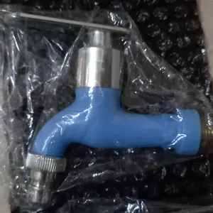 SJT - Kran Air 1/2" PVC Jumbo / Keran drat kuningan Engkol STICK Honxi plastik