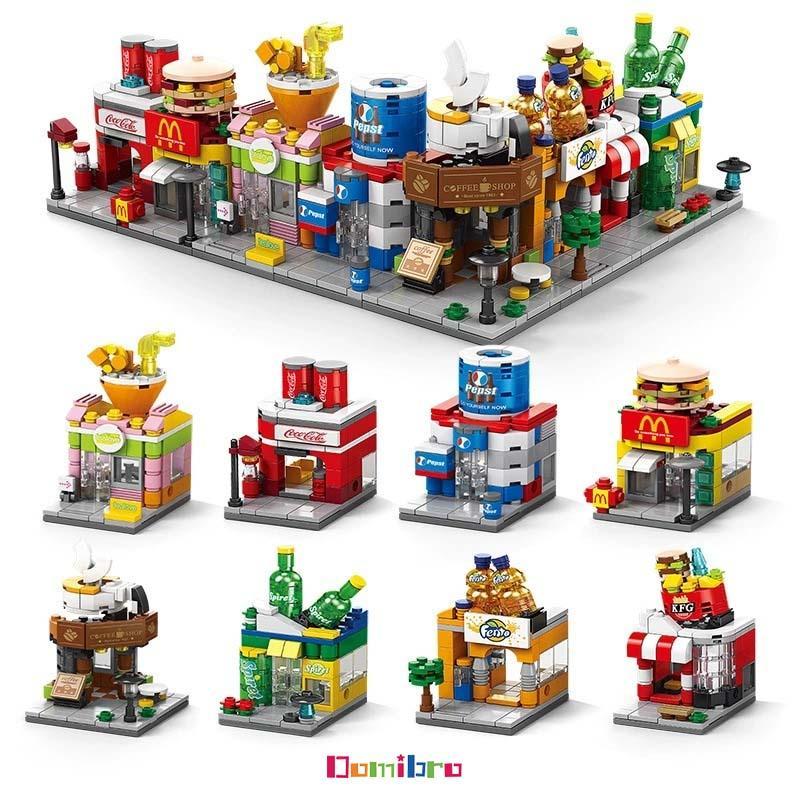 Product Introduction of Mainan Balok  Mini Toko sudut McDonald's 3D Puzzle Susun Edukasi Mainan Mainan Anak 30