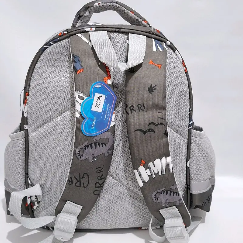Tas Sekolah Anak Laki-Laki TK Karakter Dinomite  OSH 13 Inch Motif Timbul 3 Dimensi Glossy Kilap Ransel Fashion 3
