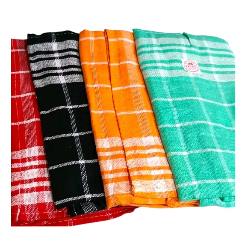 Power Shop (Paket Isi 12 pcs)Kain Lap Dapur Motip Kotak Ful  4 Warna Serbet Cuci Serba Guna 0