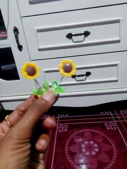 Product Review of Lucu bobblehead bunga matahari ornamen mobil bunga segar konsol tengah mobil ornamen kaca spion from 🌹**🌹 3