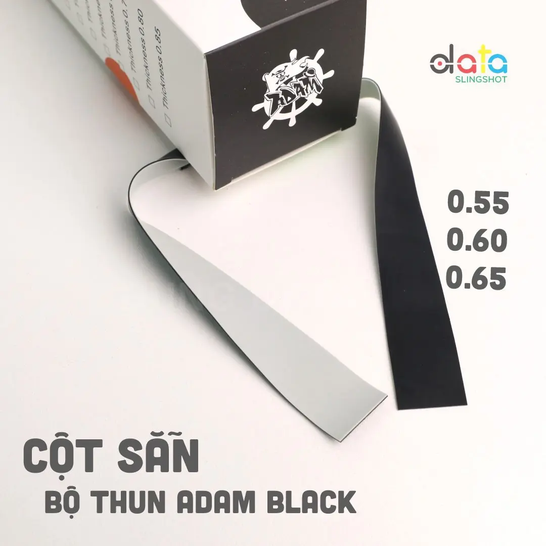 5 Bộ Dây Thun Kháng Lực Đàn Hồi ADAM BLACK Đảm Nguyễn 0.55 0.6 0.65 Cột Sẵn Tập Cơ Tay - DŨNG DATA