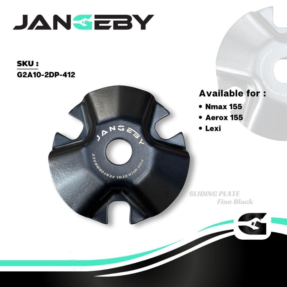 JANGEBY SLIDING PLATE AEROX LEXI NMAX 155 2DP FINE BLACK TUTUP RUMAH ROLLER
